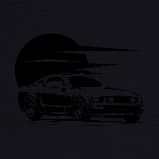 Ford Mustang pony GT 2005 illustration graphics by ASAKDESIGNS